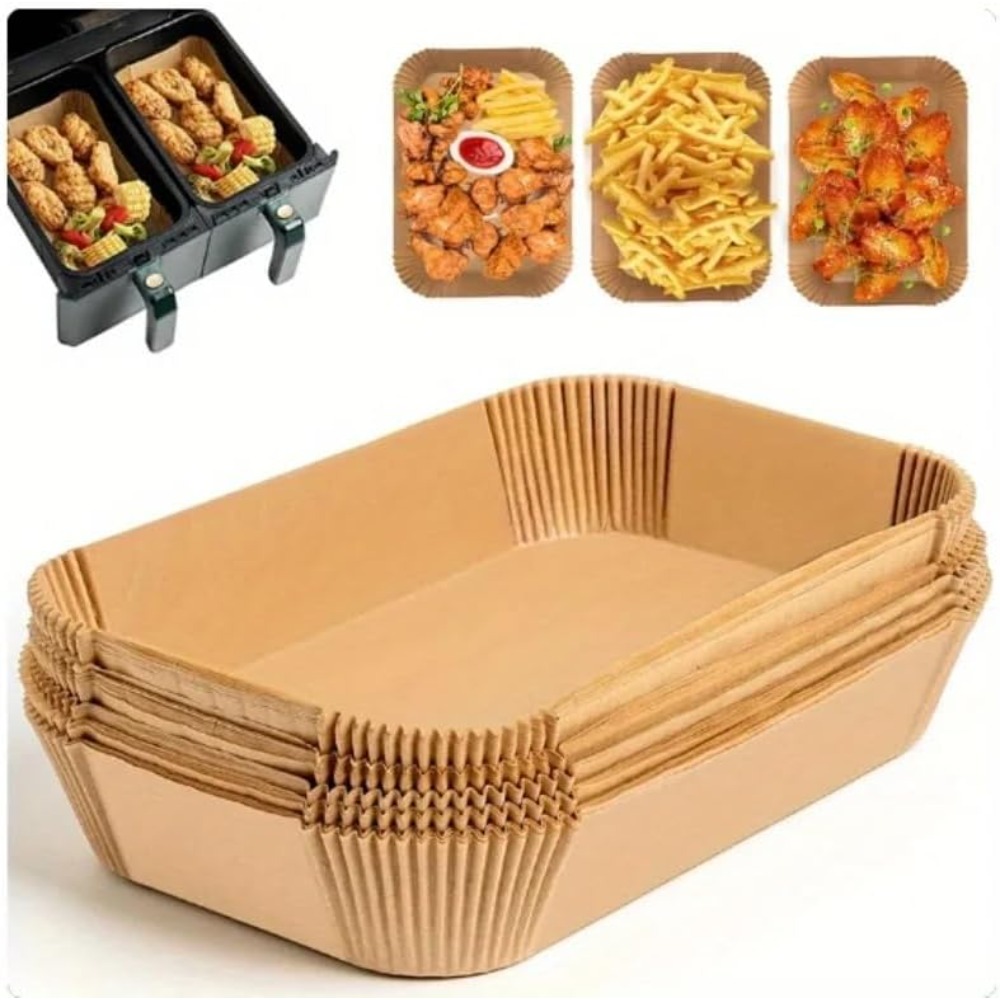 Kitchen Baking Paper - 50/100 unidades de papel desechable rectangular