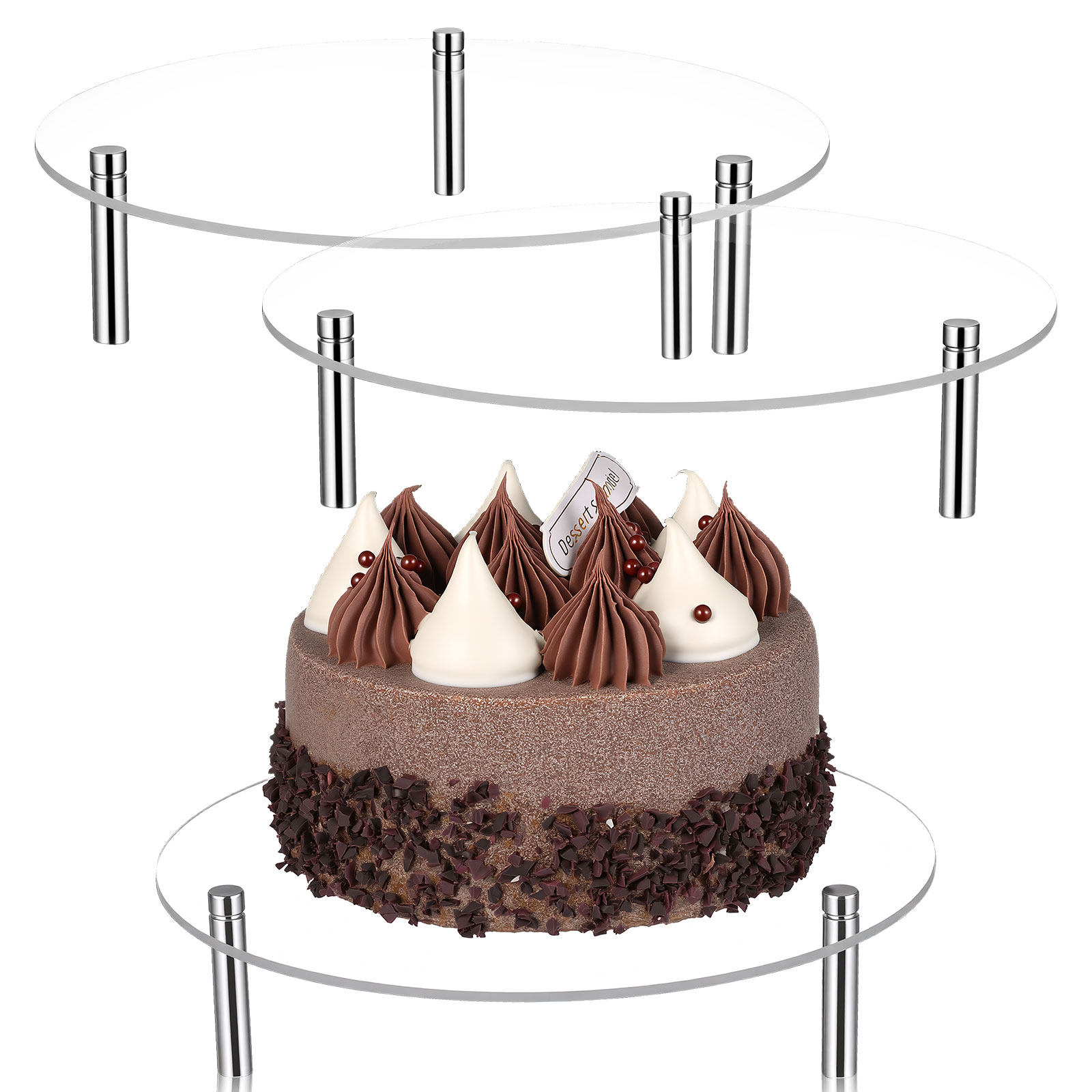 Kitchen Baking Rack - 3 piezas de soporte transparente para