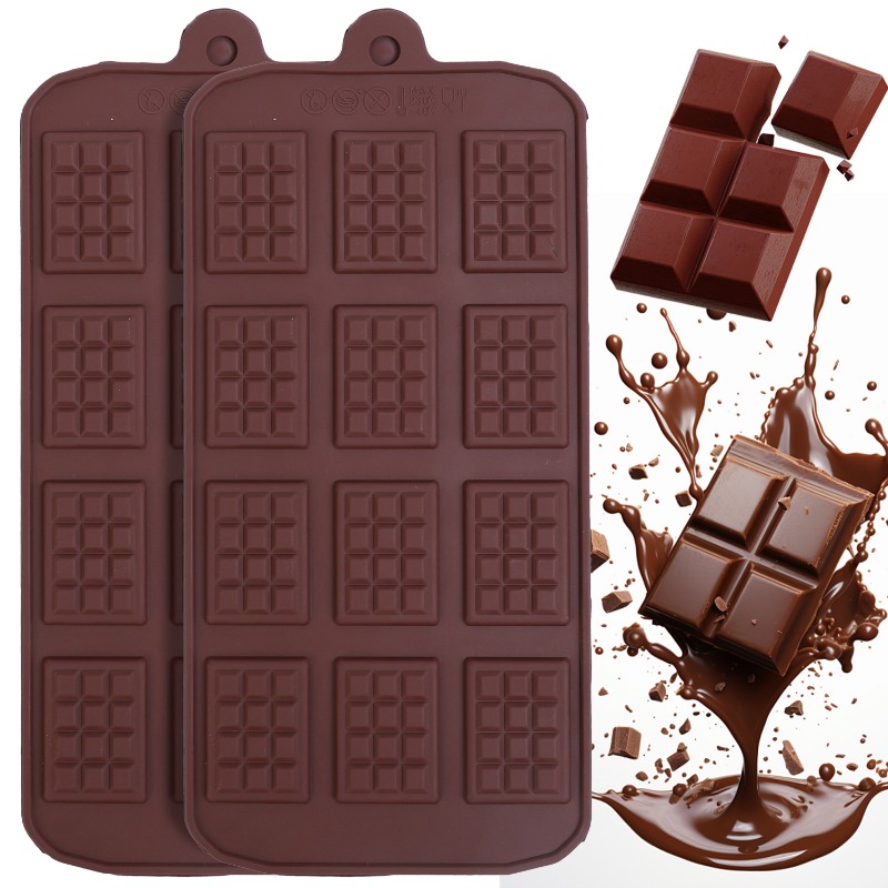 Kitchen Baking Cake - Molde de silicona para Chocolate, 12