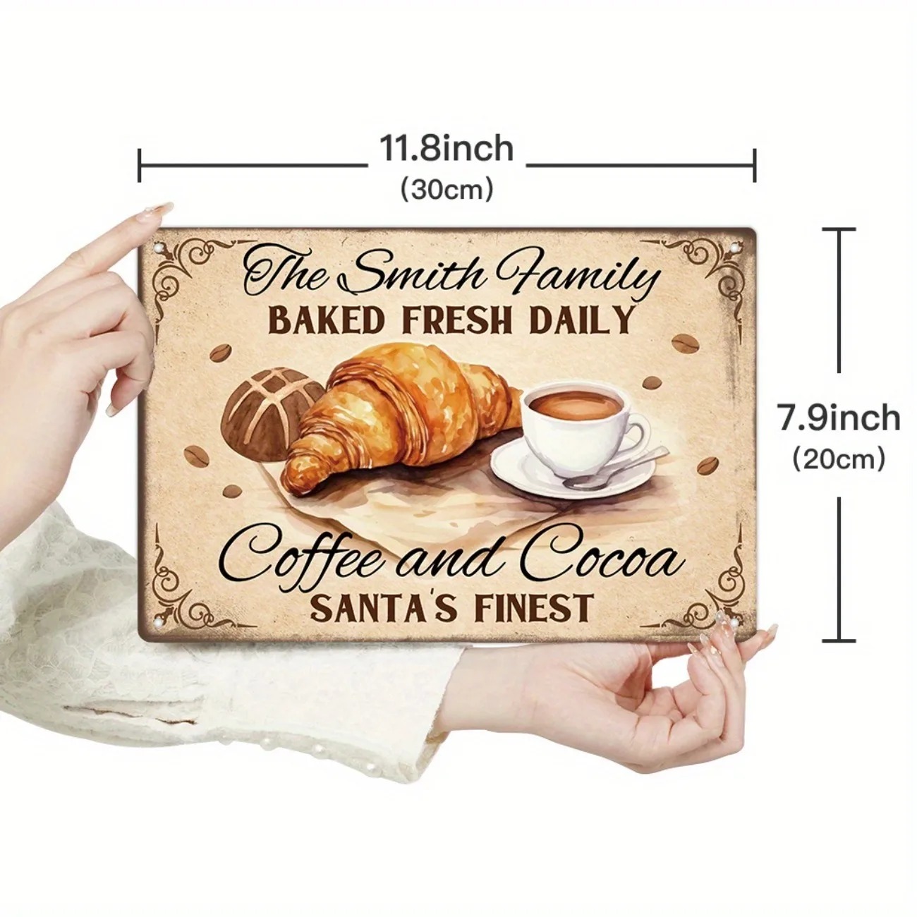 Kitchen Baking Wall Art - [2D Plano] Placa Metálica Rústica Estilo