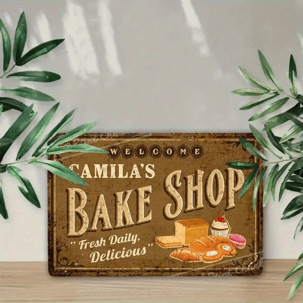 Kitchen Baking Wall Art - CIFbuy Letrero Metálico de Aluminio Vintage