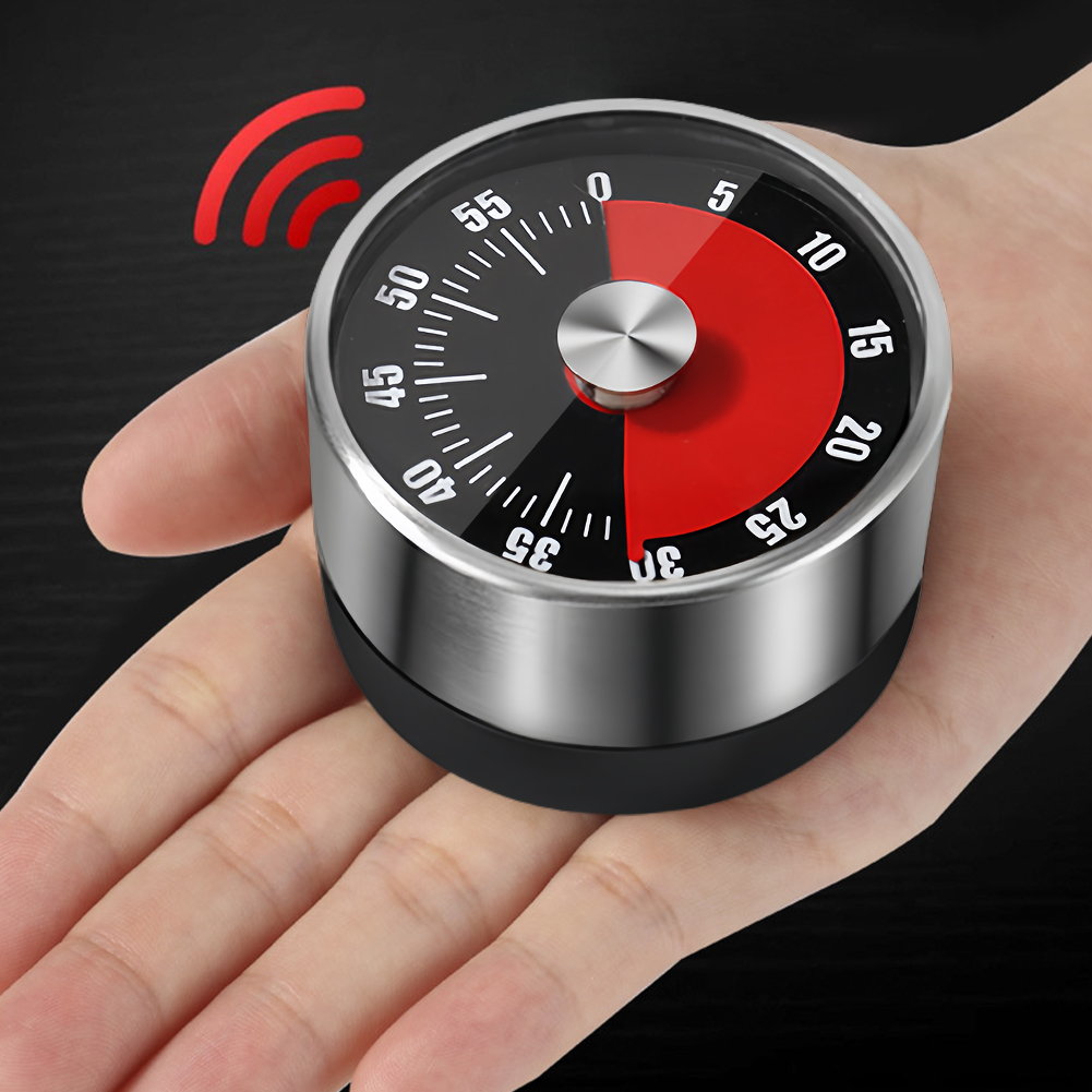 Baking Kitchen Hourly - Temporizador de Cocina de Acero Inoxidable,