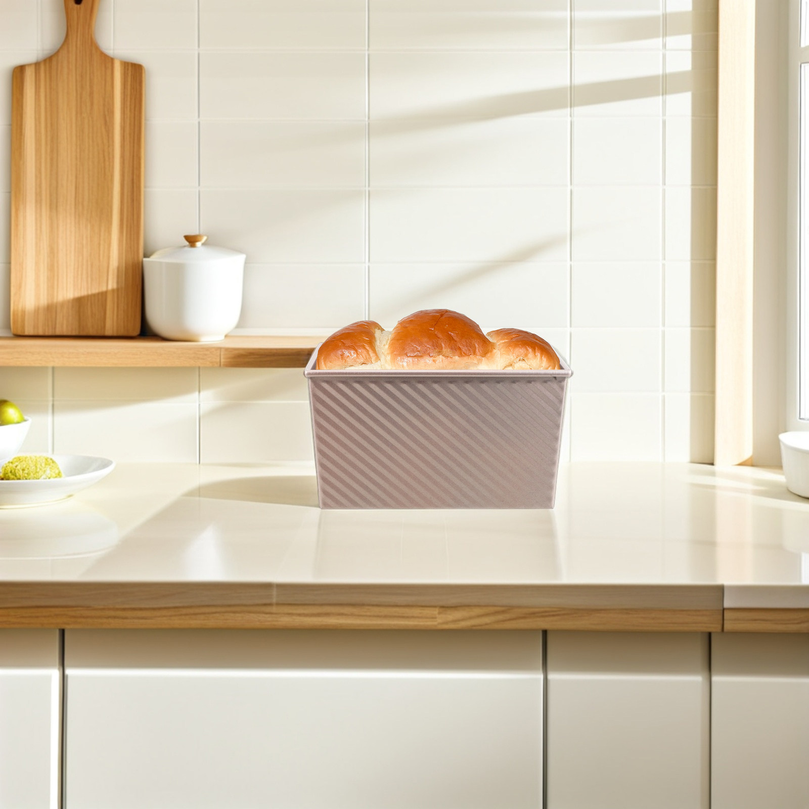 Kitchen Baking Pan - Molde rectangular antiadherente para pan, molde