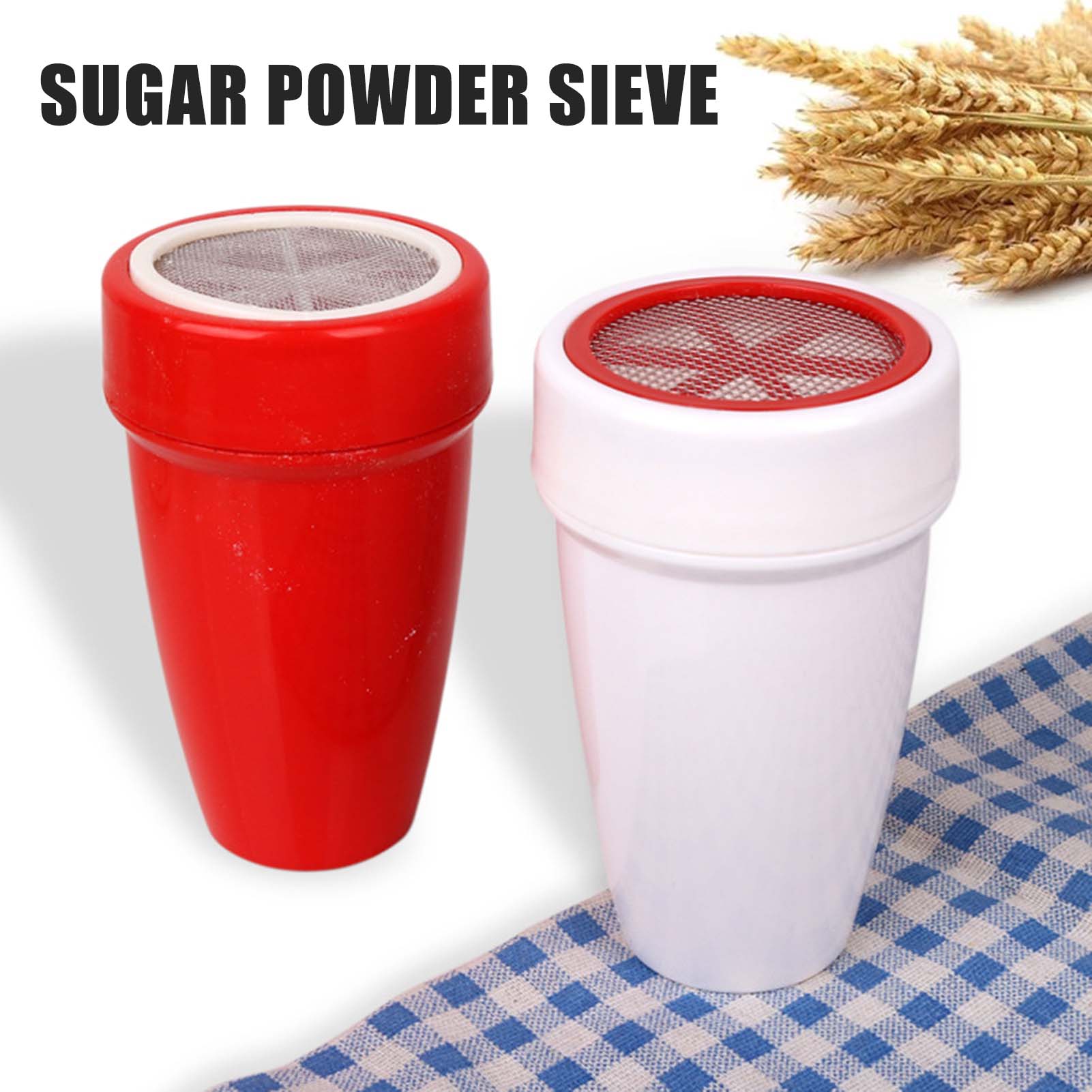 Baking Powder Kitchen - Tamiz profesional para harina, espolvoreador de