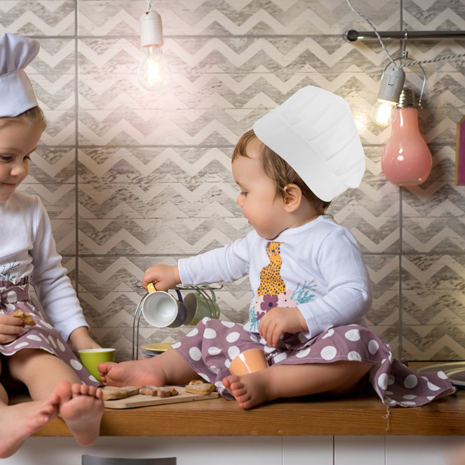 15 Gorros de Chef Desechables  - Baking Kitchen Kids reseña y precio