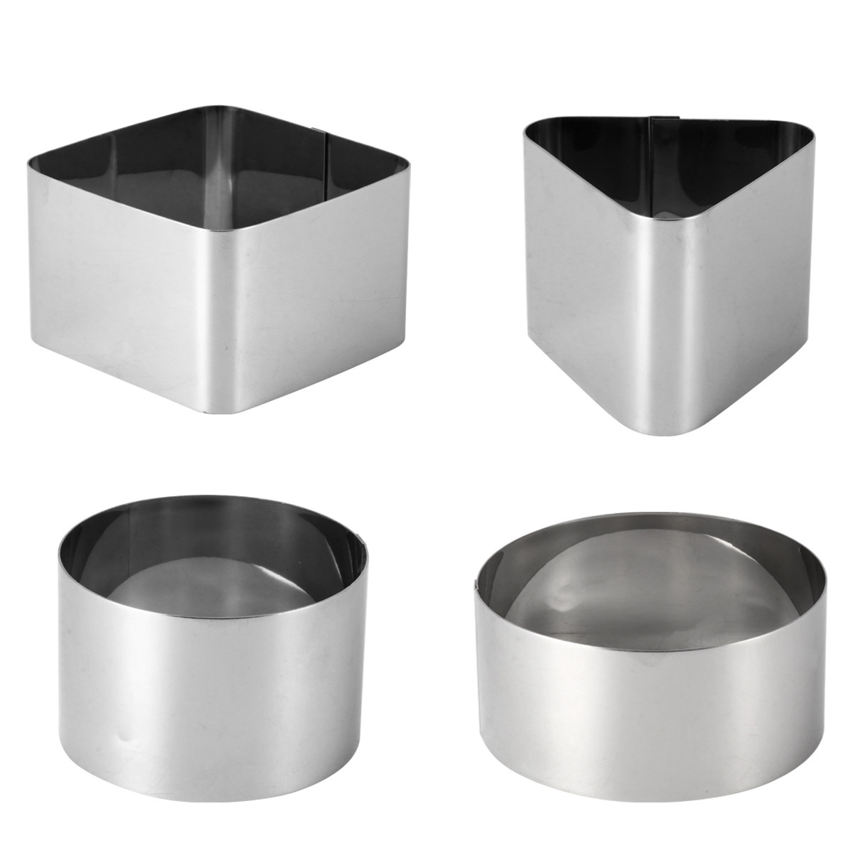 4 piezas de moldes de acero in - Kitchen Baking Cake reseña y precio