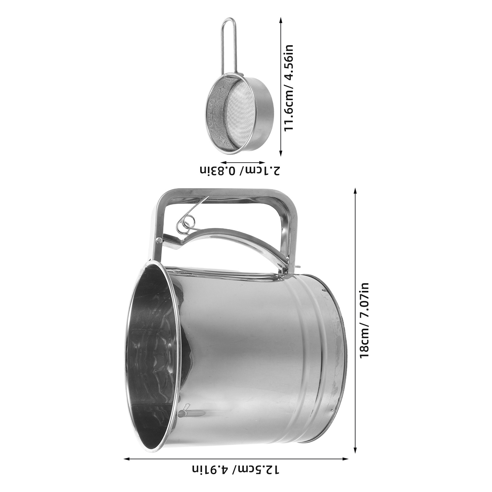 2 unidades de tamiz de acero i - Baking Powder Kitchen reseña y precio