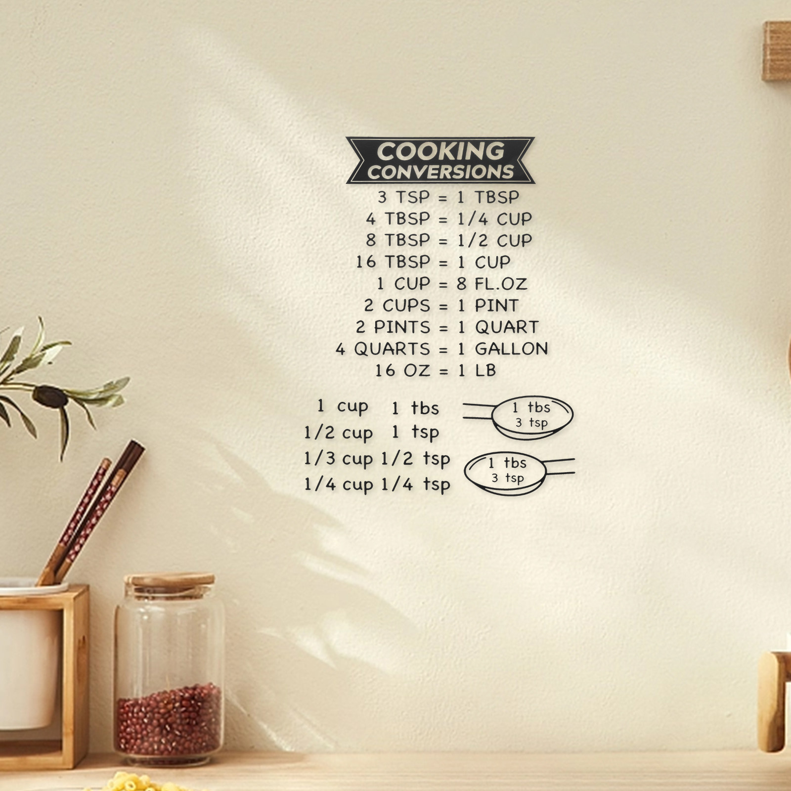 2 pegatinas de tabla de conver - Kitchen Baking Conversion Chart reseña y precio