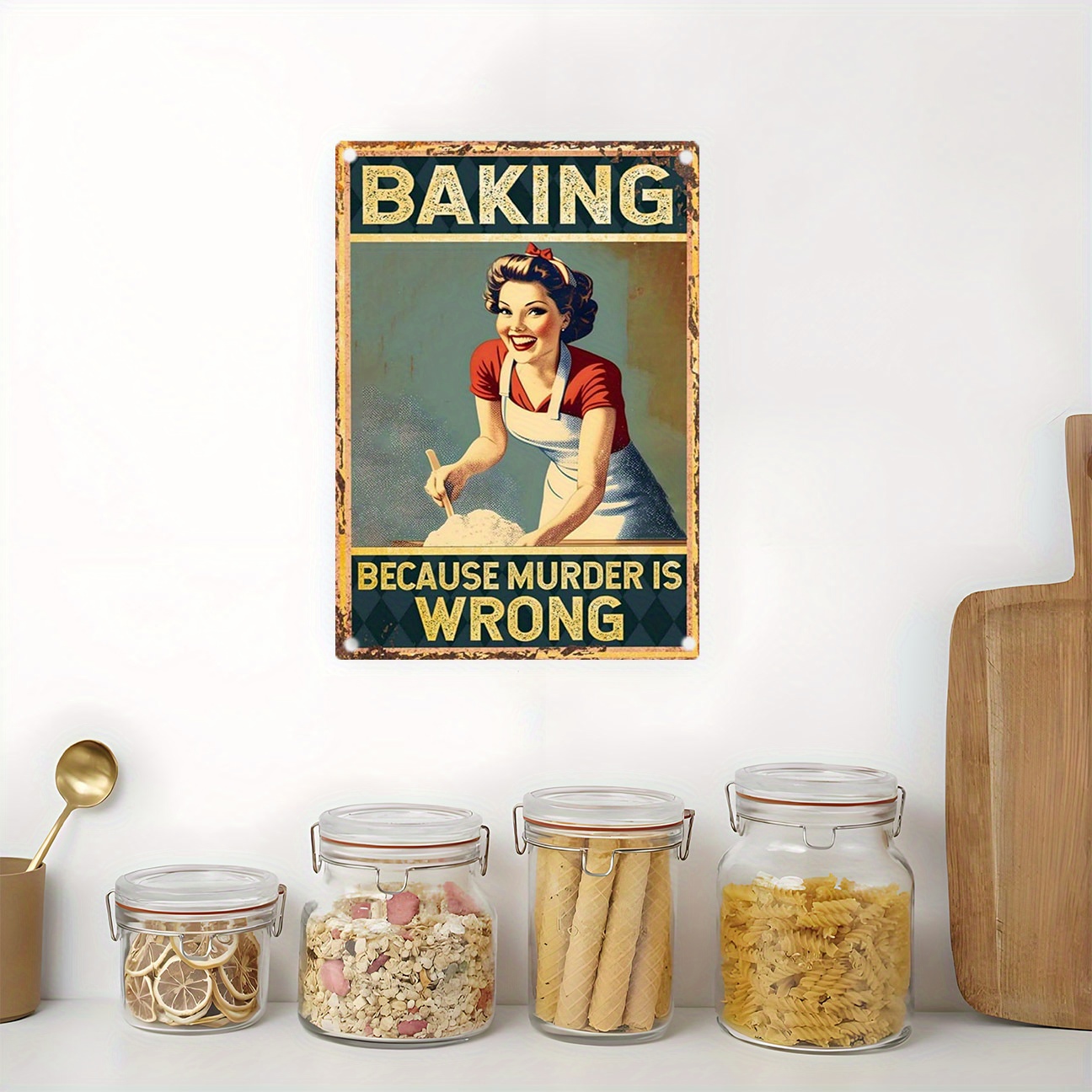 Letrero Decorativo de Metal co - Kitchen Baking Wall Art reseña y precio