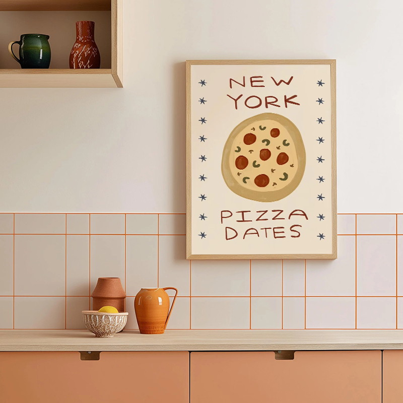 Póster Impreso de Comida, Past - Kitchen Baking Wall Art reseña y precio