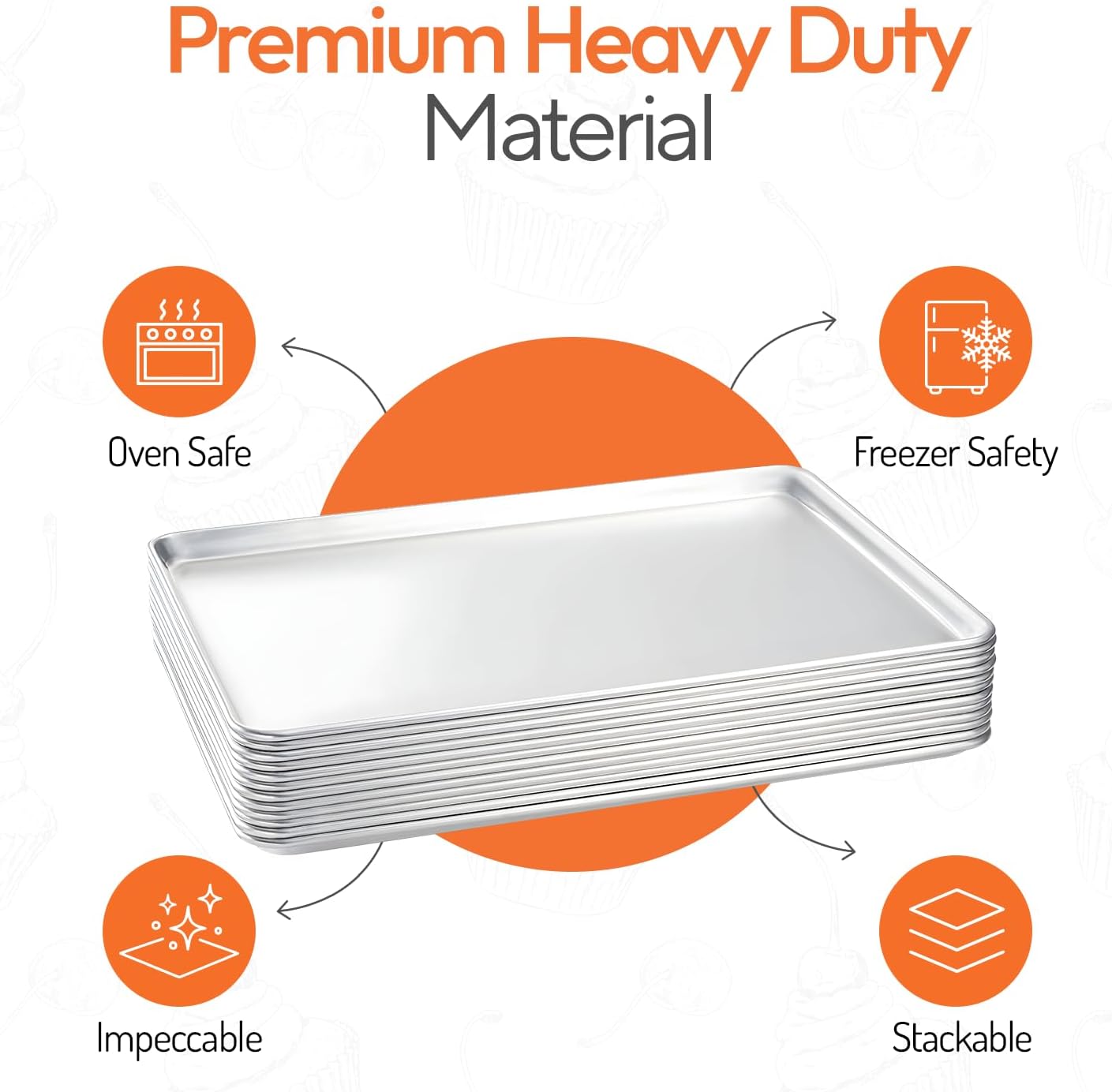 Juego de bandejas de aluminio  - Kitchen Baking Pan reseña y precio