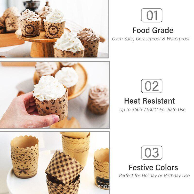 50 unids/pack de vasos de pape - Kitchen Baking Paper reseña y precio
