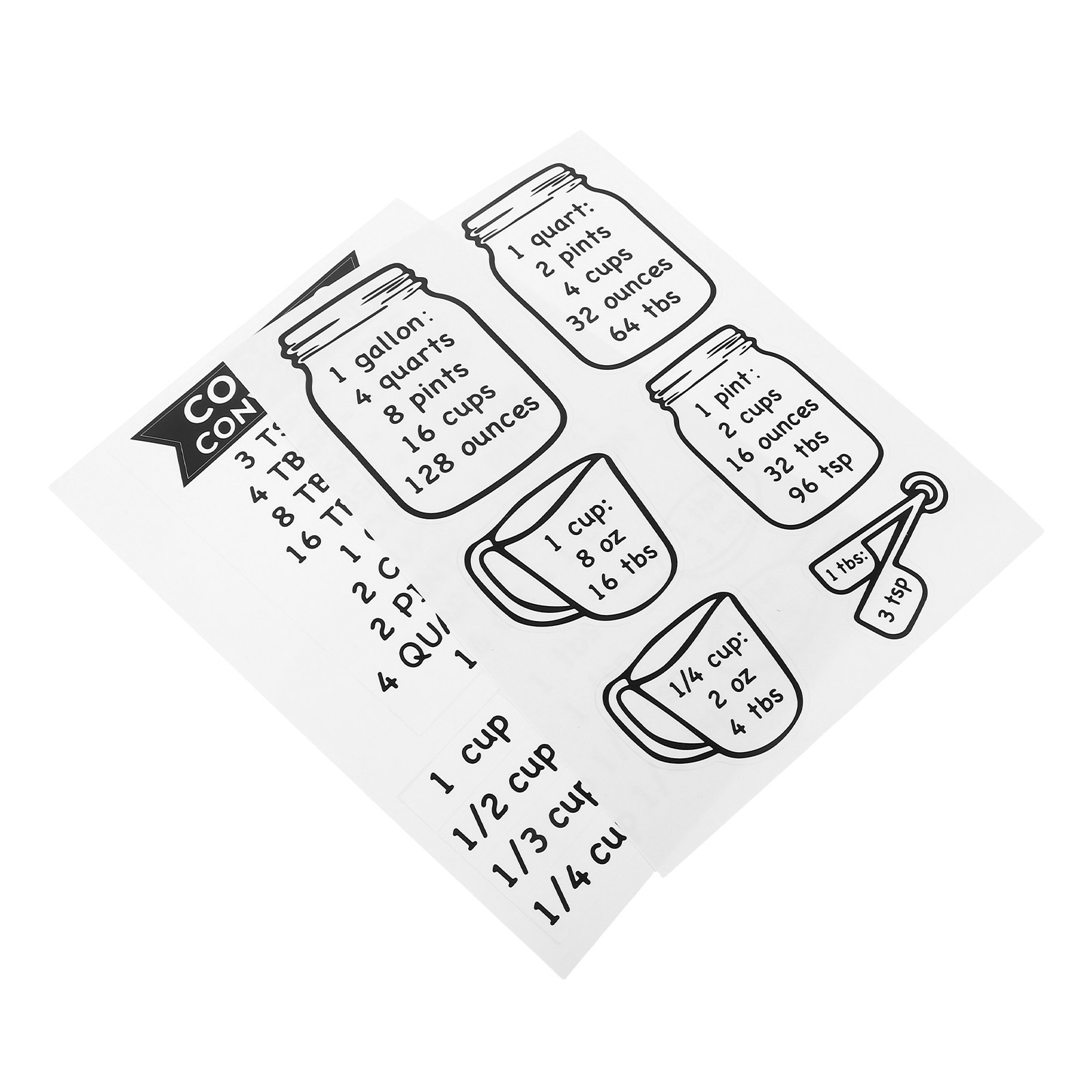 Pegatinas con una tabla de con - Kitchen Baking Conversion Chart reseña y precio