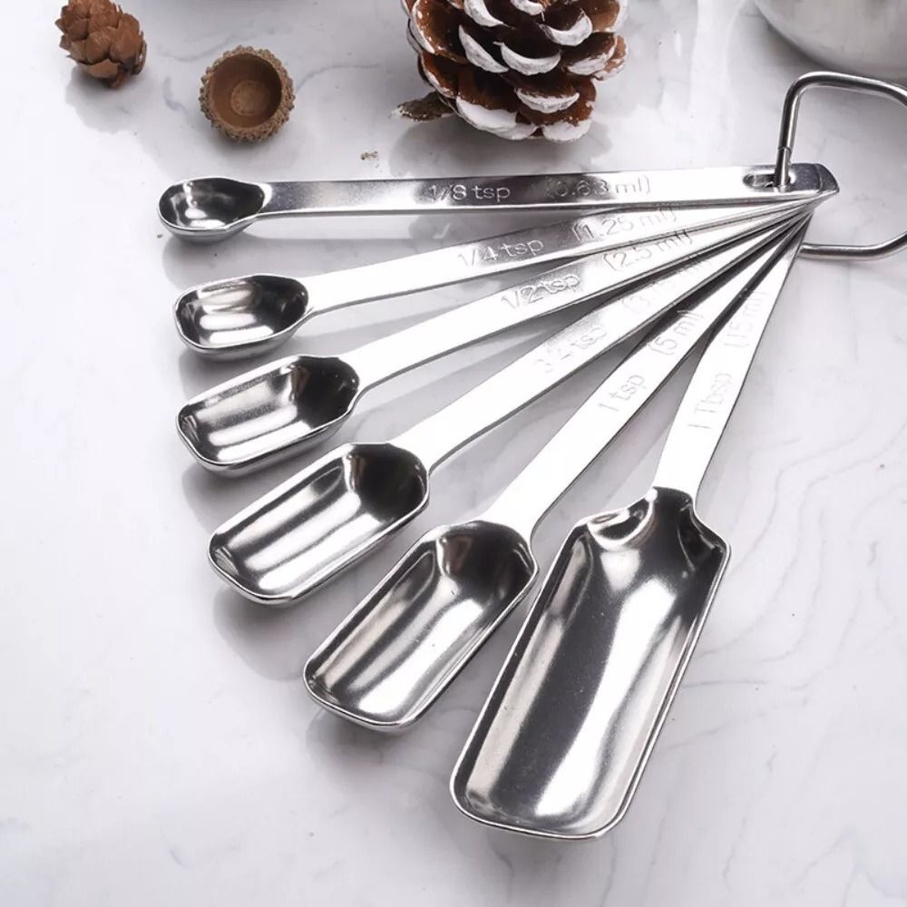 Cucharas medidoras de acero in - Baking Powder Kitchen reseña y precio