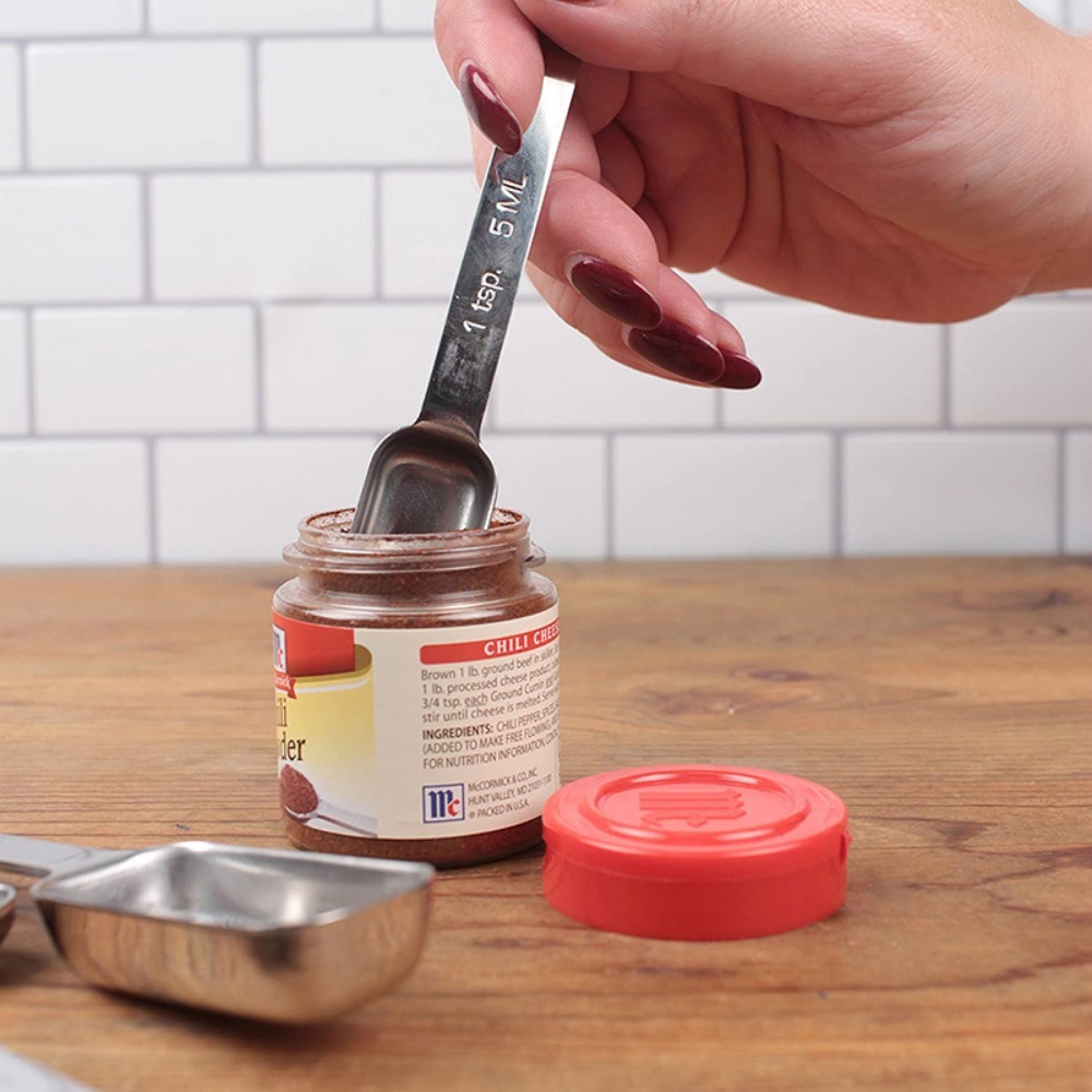 Cucharas medidoras de acero in - Baking Powder Kitchen reseña y precio
