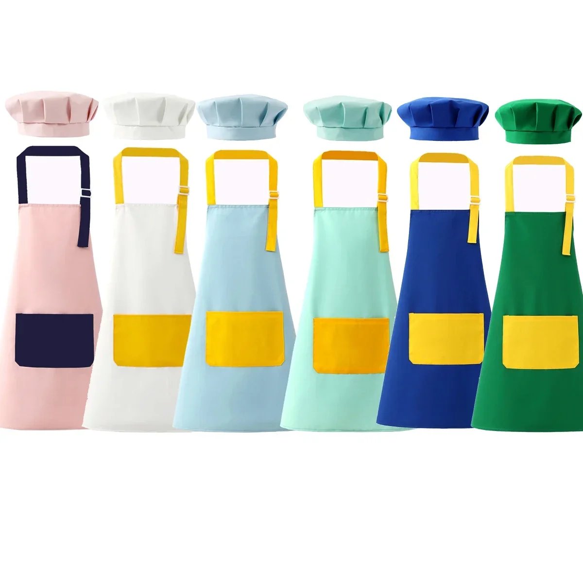 Juego de delantal y gorro de c - Baking Kitchen Kids reseña y precio