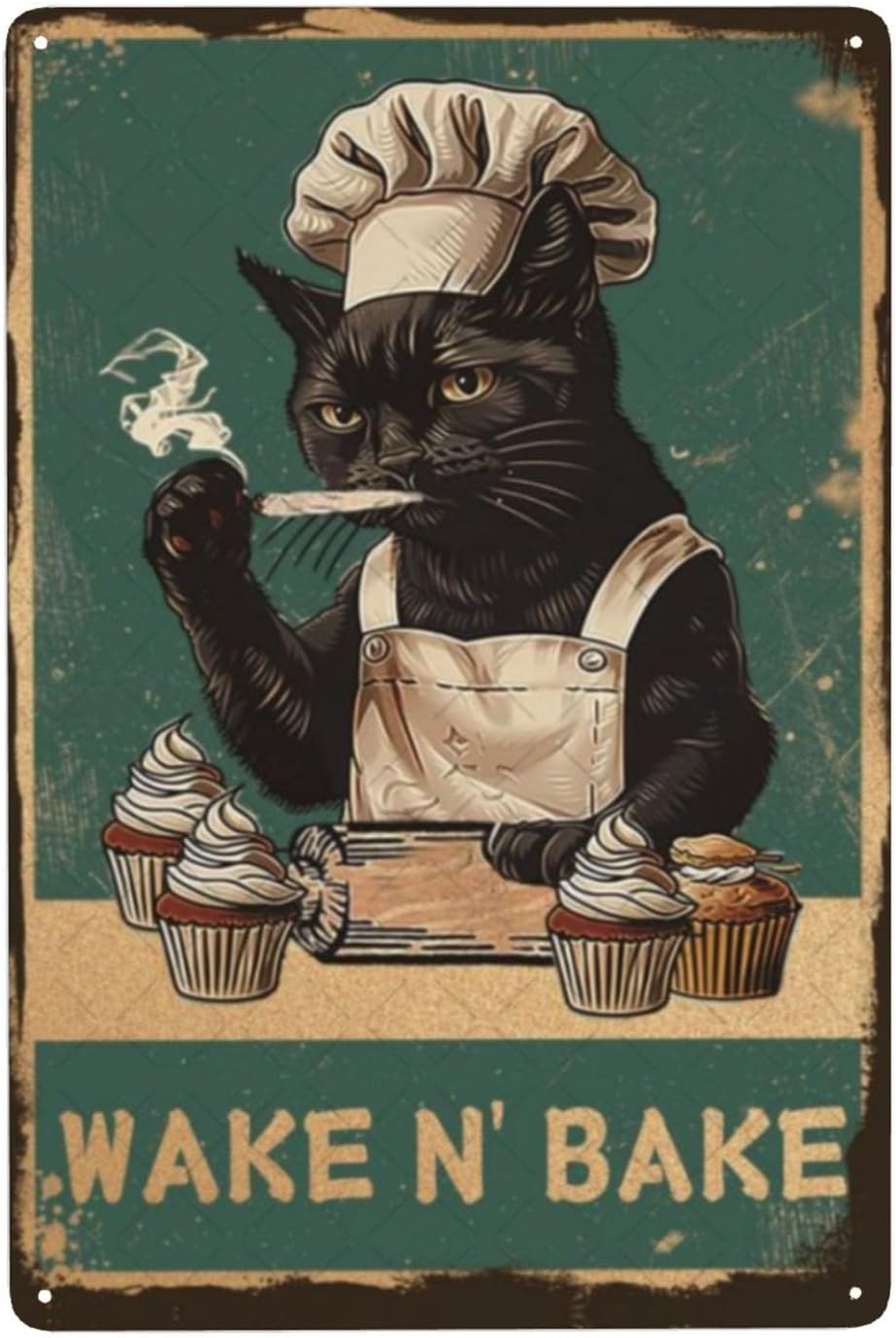 Letrero Metálico Wake N' Bake, - Kitchen Baking Wall Art reseña y precio