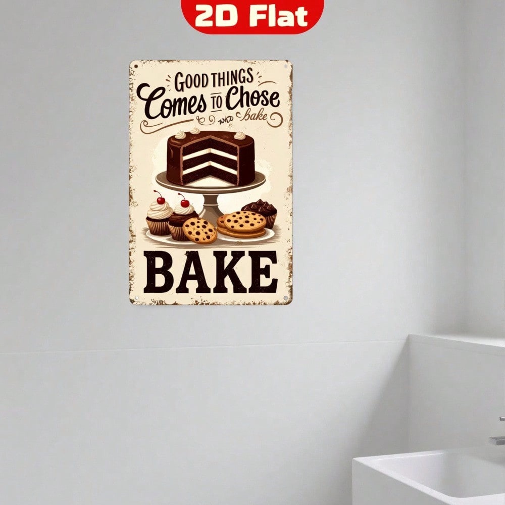 【Arte de pared metálico vintag - Kitchen Baking Wall Art reseña y precio