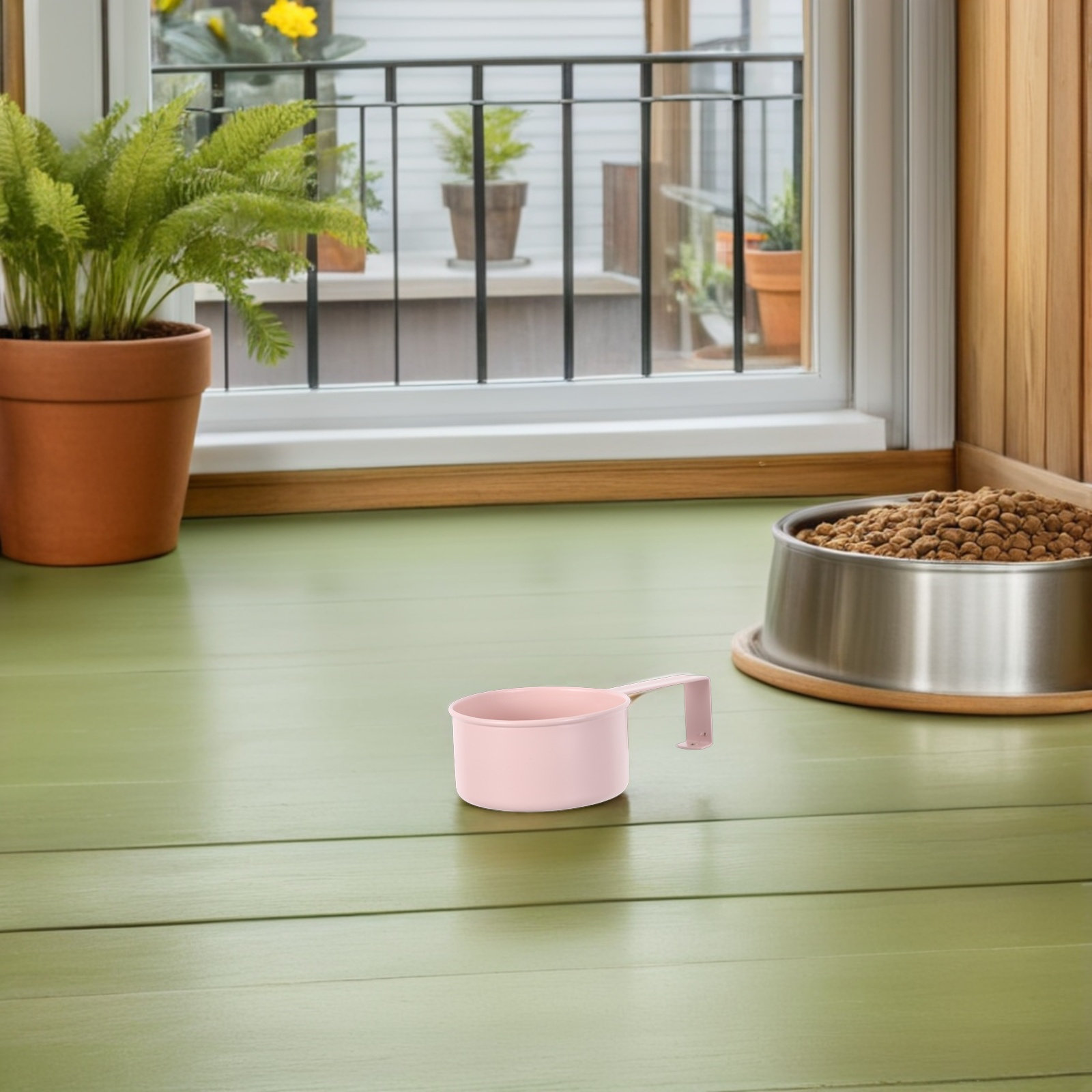 Cuchara medidora de metal rosa - Baking Powder Kitchen reseña y precio