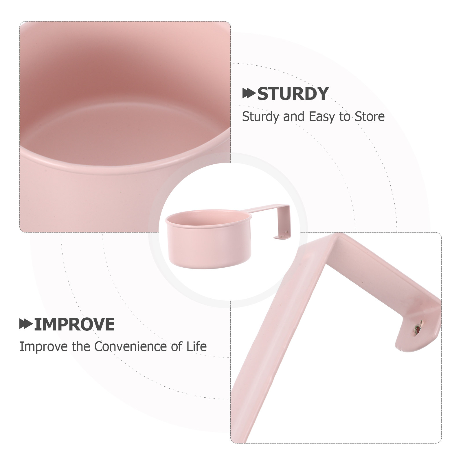Cuchara medidora de metal rosa - Baking Powder Kitchen reseña y precio