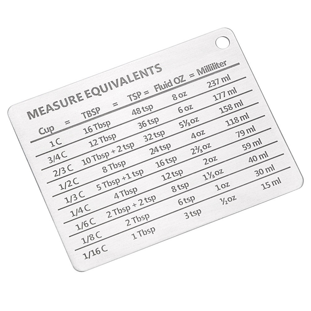 Imán de acero inoxidable para  - Kitchen Baking Conversion Chart reseña y precio