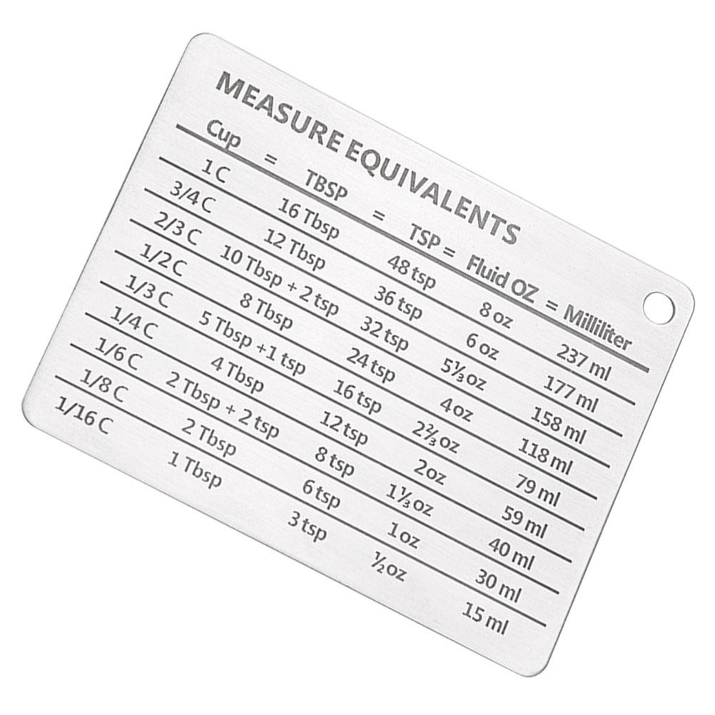 Imán de acero inoxidable para  - Kitchen Baking Conversion Chart reseña y precio